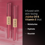 Buy Swiss Beauty Select Do The Duet Lipstick | Matte Liquid Lipstick + Tinted Gloss | Infused with Vitamin E and Jojoba Oil | 1 Amber Nude 3 ml - Purplle