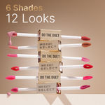 Buy Swiss Beauty Select Do The Duet Lipstick | Matte Liquid Lipstick + Tinted Gloss | Infused with Vitamin E and Jojoba Oil | 1 Amber Nude 3 ml - Purplle