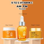 Buy Lakme 9 to 5 Vitamin C Night Cream 50 gm + Facial Serum With 98% Pure Vitamin C 15 ml + Vitamin C+ Day Cream 50 gm, Combo of 3 - Purplle