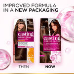 Buy L'Oreal Paris Casting Creme Gloss Hair Color -Dark Brown 400 (60 gm + 60 ml + 40 gm) - Purplle