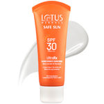 Buy Lotus Herbals SafeSun UltraRx Glow Essence Sunscreen SPF 30 for UV/Blue Filters Broad Spectrum Protection, Niacinamide & Vitamin E, Dewy Finish, Dermatologically Tested, Oily, Dry, Combination Skin, 50 gm - Purplle
