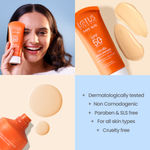 Buy Lotus Herbals SafeSun UltraRx Tinted-S1 Sunscreen SPF 50+ for UV/Blue Filters, Broad Spectrum Protection with Niacinamide and Ceramide, Non Oily, Dermatologically Tested, For Oily, Dry, Combination Skin, 50 gm - Purplle