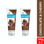 Buy Everyuth Naturals Tan Removal Chocolate & Cherry Scrub | D Tan, Detoxify & Cleanse | Paraben Free | Antioxidant Choco & Multi-Vitamin Cherries | For Oily, Dry, Normal, Combination & Sensitive Skin - 100 gm (Pack of 2) - Purplle