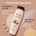 Buy Naturali Daily Strength & Nourish Shampoo with Rice Water & Macadamia Nut Oil | Makes Hair Stronger | Paraben and Sulphate Free Shampoo | Natural Shampoo| 370ml - Purplle