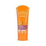Buy Lotus Herbals Safe Sun Uv Screen Mattegel Ultra Soothing Sunscreen | PA+++ | SPF 50 | Matte Look | Oil Control | For Normal to Oily Skin | 50 gm - Purplle