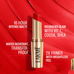 Buy Lakme 9to5 Powerplay Priming Matte Lipstick, Lasts 16hrs, Red Twist, 3.6 gm - Purplle