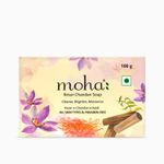 Buy Moha Kesar Chandan Saffron And Sandalwood Soap For Radiant Smooth Skin- Pack Of 3 300 gm - Purplle