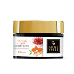 Buy Good Vibes De-Tan Glow Night Cream Ubtan with Power of Serum | Tan free, Brightening, Pigmentation, Skin renewing, Sleep treatment (50 gm ) - Purplle