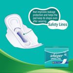 Buy Whisper Maxi Fit Regular Sanitary Pads for Women, 15 pads - Purplle