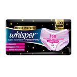 Buy Whisper Super Absorbent Period Panty L-XL - 12 Pants - Purplle