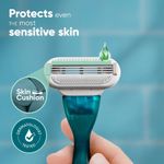 Buy Gillette Venus Smooth Sensitive Hair Removal Razor Cartridges for Women - 2 pcs - Purplle