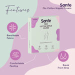 Buy Sanfe Flix Cotton Nipple Covers, 10 Breathable Nipple Pasties, No Show Bra For Women, Skin Friendly, disposable - 10 Units - Purplle