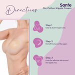 Buy Sanfe Flix Cotton Nipple Covers, 10 Breathable Nipple Pasties, No Show Bra For Women, Skin Friendly, disposable - 10 Units - Purplle