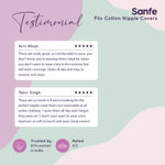 Buy Sanfe Flix Cotton Nipple Covers, 10 Breathable Nipple Pasties, No Show Bra For Women, Skin Friendly, disposable - 10 Units - Purplle