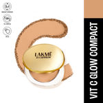 Buy Lakme Makeup+Skincare VitC Superglow Skin Perfecting Compact Beige24 8 gm - Purplle