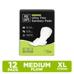 Buy Pee Safe Ultra Thin Cottony Soft & Rash Free Sanitary Pads - XL ( 12 Pads) - Purplle