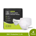 Buy Pee Safe Disposable Period Panties for Women (L-XL) - 4 Pc - Purplle
