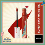 Buy Maybelline NY SuperStay Matte Ink Lipstick, The Archies Collection, Seeker, 5 ml - Purplle