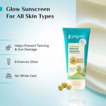Buy Pilgrim 2% Niacinamide Glow Sunscreen With SPF 50+++, 50 gm, with Spanish Squalane & Alpha Arbutin, Enhances Glow & Prevents Tanning, No White-Cast for UVA/B Rays & Blue Light Protection, for All Skin Types - Purplle