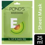 Buy Ponds Vitamin E Nourishing Soft & Supple Skin, 100% Natural Avocado Sheet Mask, 25 ml - Purplle
