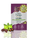 Buy Pure Origin Indian Multani Mitti & Rose Face Pack Powder (200 gm) & Amla Reetha Shikakai Hair Pack Powder (100 gm) Combo of 2 - Purplle