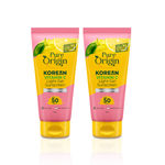 Buy Pure Origin Korean Vitamin C Light Gel Sunscreen with SPF 50 & PA+++ | No White Cast | Suitable for Oily, Dry & Combination Skin | Broad Spectrum, Non-sticky & Lightweight | Brightens Skin & Prevents Tan | 50 gm (Pack of 2) - Purplle