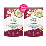 Buy Pure Origin Indian Multani Mitti & Rose Face Pack Powder (Pack of 2) 400 gm - Purplle
