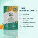 Buy Pure Origin Spanish Orange Peel Face Pack Powder | Brightens Skin | Fades Dark Spots | Boosts Natural Glow | Reduces Dullness | (Pack of 2) 400 gm - Purplle