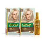 Buy Streax Hair Colour Rich Platinum + Streax Walnut serum 45 ml - Purplle