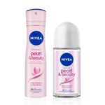 Buy NIVEA Pearl & Beauty Deodrant + Roll on Combo (150ml+50ml) - Purplle
