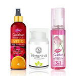 Buy Dabur Gulabri Rose Glow Face Cleanser + Rose Oil & Vitamin C Face Toner Mist with Niacinamide + Dabur Botanica Anti-ageing Cream For Anti Aging and All Skin Types (100 ml + 100 ml + 50 gm) - Purplle