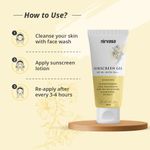 Buy Nirvasa Sunscreen Gel with 5% Niacinamide for 98% UVA/UVB Protection | Lightweight, No White Cast & Broad Spectrum PA +++, Sunscreen SPF 50 for All Skin Types | Sunscreen for Women & Men 50 ml - Purplle