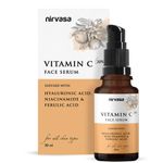 Buy Nirvasa Vitamin C Serum for Oily Skin | With Hyaluronic Acid & Niacinamide | Lightweight & Non-Irritating | Skin Brightening & UV Protection | Vitamin C Serum for Glowing Skin | Men & Women | 30 ml - Purplle