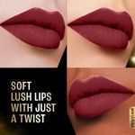 Buy Lakme Forever Matte Lipstick, Made With French Rose Oil Extracts, Bur gmundy Bloom, 4.5 gm - Purplle