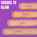 Buy Elle 18 Lasting Glow Compact, 9Hrs Oil-Free, Vitamin E and C, Matte Finish, Coral 9 gm - Purplle