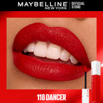 Buy Maybelline New York Super Stay Matte Ink Liquid Lipstick, Lasts Up to 16H - 118 Dancer, 5 ml - Purplle