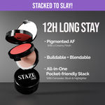 Buy Staze 9to9 Triple Treat Stacked Face Palette (01 Main Character)(7.5 gm) - Purplle