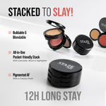 Buy Staze 9to9 Triple Treat Stacked Face Palette (01 Main Character)(7.5 gm) - Purplle