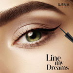 Buy Ilena Line My Dreams Liquid Eye Liner, Matte Black, 8 Hours Smudge-Proof, Water-Resistant, No Mineral Oils, No Chemicals, Cruelty Free (4 ml) - Purplle
