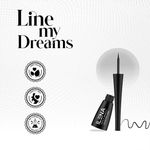 Buy Ilena Line My Dreams Liquid Eye Liner, Matte Black, 8 Hours Smudge-Proof, Water-Resistant, No Mineral Oils, No Chemicals, Cruelty Free (4 ml) - Purplle