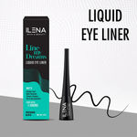 Buy Ilena Line My Dreams Liquid Eye Liner, Matte Black, 8 Hours Smudge-Proof, Water-Resistant, No Mineral Oils, No Chemicals, Cruelty Free (4 ml) - Purplle
