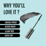 Buy Ilena Whoops Lash Mascara, 360° Curved Wand, Smudge-Proof, Volume Length And Curl, Clump-Free, Black (8 ml) - Purplle