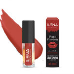 Buy Ilena Pout Passion Liquid Lipstick, Hot Chilli, Non-Transfer Matte, 12 Hours Stay, Enriched With Almond Oil And Vitamin E, Natural, No Mineral Oil, Paraben & Cruelty Free (4 ml) - Purplle