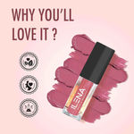 Buy Ilena Pout Passion Non-Transfer Matte Liquid Lipstick, Cindrella Shade, 12 Hours Stay, Enriched With Almond Oil And Vitamin Eand Vitamin E, Natural, No Mineral Oil, Paraben & Cruelty Free (4 ml) - Purplle