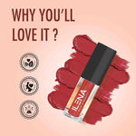 Buy Ilena Pout Passion Non-Transfer Matte Liquid Lipstick, Melted Lady Shade, 12 Hours Stay, Enriched With Almond Oil And Vitamin E And Vitamin E, Natural, No Mineral Oil, Paraben & Cruelty Free (4 ml) - Purplle