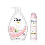 Buy Dove International Daily Fresh Essentials Combo ( Rose & Aloe Vera Body Wash for Replenished Skin Refreshing Scent 1L - 1000 ml + Eventone Deodorant For Women 150 ml ) Combo of 2 - Purplle