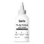 Buy Sanfe 7% Glycolic Acid Toner | Gently Exfoliates, Even Tone, Smooths Skin, Radiant Skin, 100 ml - Purplle