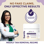 Buy Sanfe Instalite Detan Wipe Off Body Cream, Tan Removal Detan Cream 1 Tone Brighter in 10 mintues 100 gm - Purplle