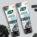 Buy Joy Activated Charcoal Face Wash for Oily Skin 100 ml x 2 | Controls Oil & Removes Dirt & Blackheads | Fights Pollution, Reduces Acne & Pimples For a Clearer & Smoother Skin Pack of 2 - Purplle