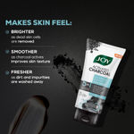 Buy Joy Activated Charcoal Face Wash for Oily Skin 100 ml x 2 | Controls Oil & Removes Dirt & Blackheads | Fights Pollution, Reduces Acne & Pimples For a Clearer & Smoother Skin Pack of 2 - Purplle